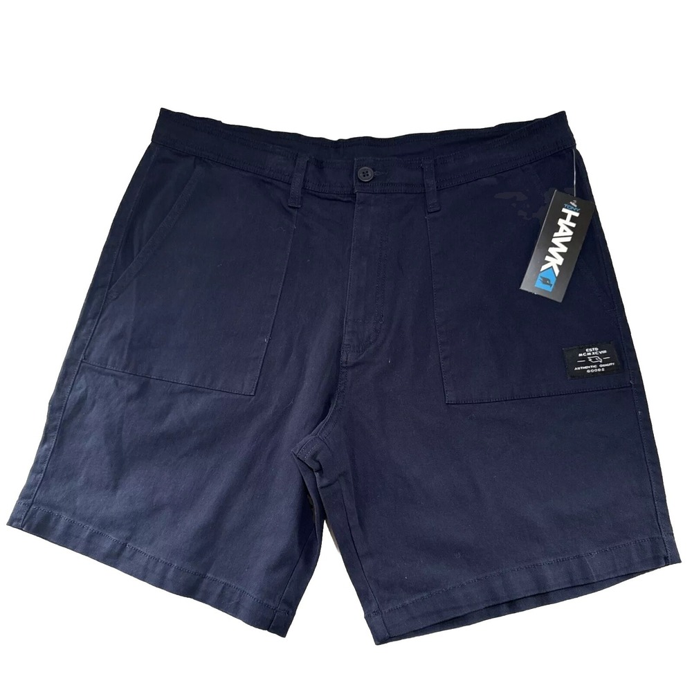 Tony Hawk Shorts Men's 38 Black Zip Cargo Skater Skateboarder MEASURES 38 NEW